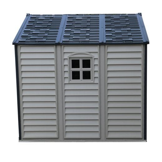 Duramax Woodside Plus Grey Vinyl Shed- 10.5' x 8'