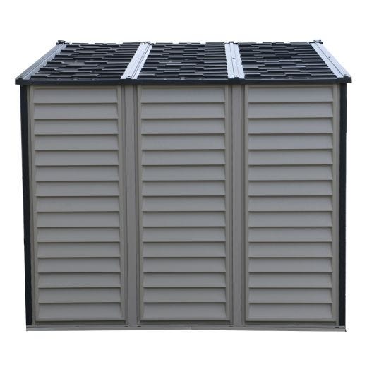 Duramax Woodside Plus Grey Vinyl Shed- 10.5' x 8'