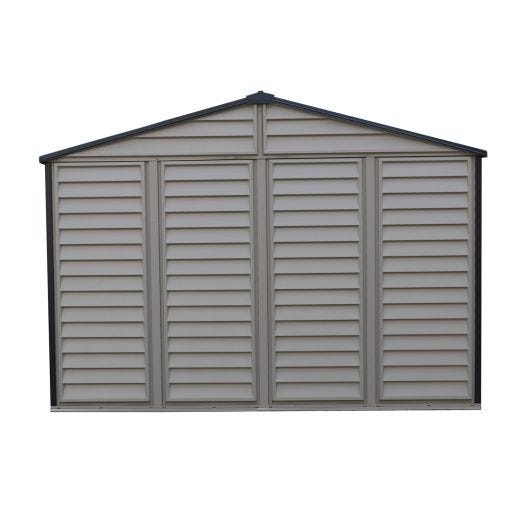 Duramax Woodside Plus Grey Vinyl Shed- 10.5' x 8'
