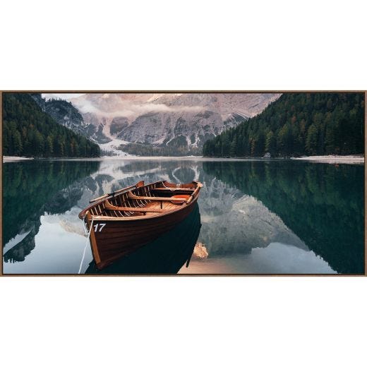 Canoe In The Reflection 24x48