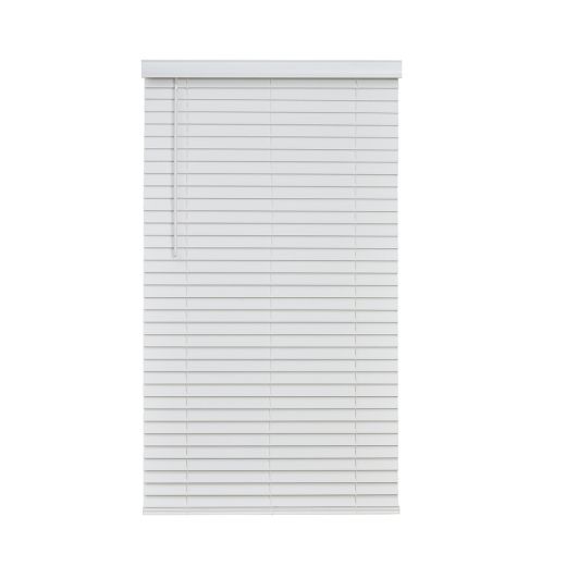 24" x 72" Faux Wood 2" White