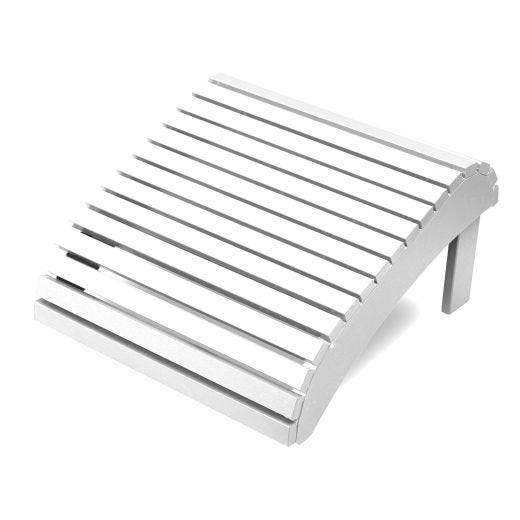 Recycled HDPE Adirondack Footstool -White