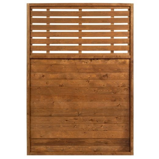 6'x4' LT Contemporary Fence Screen Pressure Treated Brown
