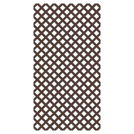 Walnut Plastic Lattice 4' x 8'