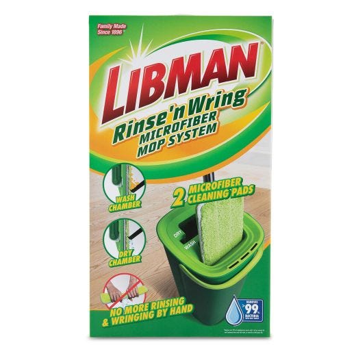 Rinse 'N Wring Microfiber Mop System (2 Pad)