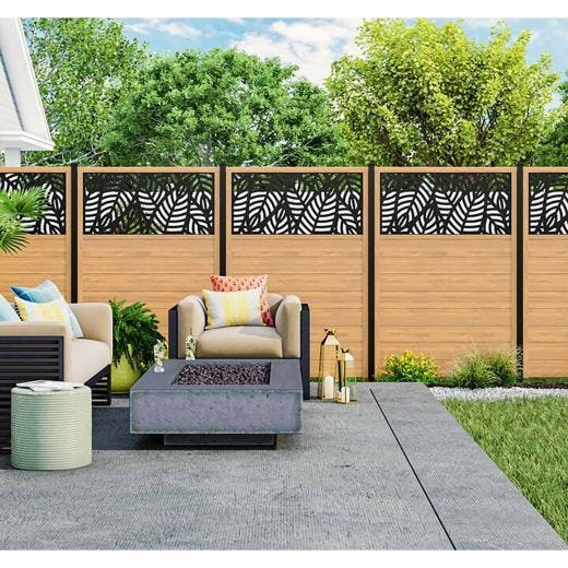 Vinyl Panel For Decorative Screen Panel Insert- Cypress