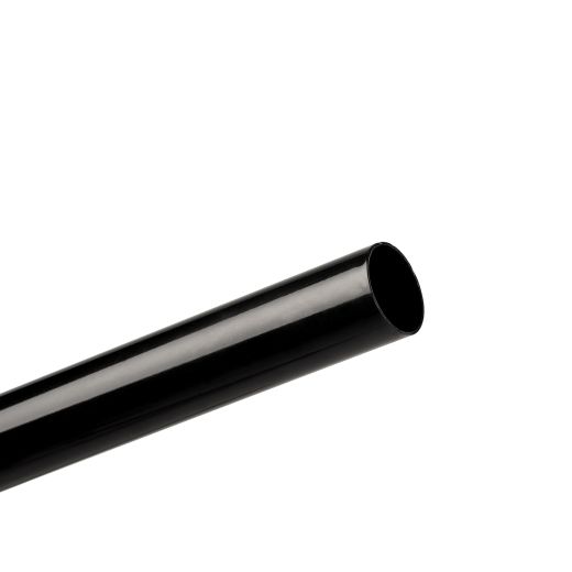 1 1/4" x 10 1/4' 18 Gauge Chain Link Top Rail – Black