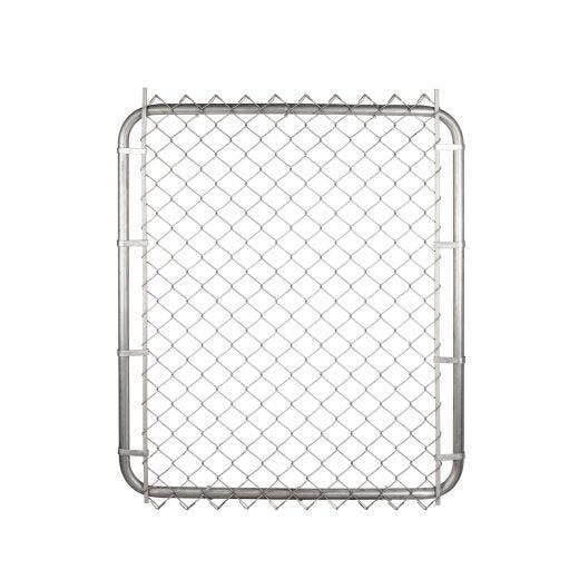 Porte Chaîne 42" x 48" avec Maillage 2" x 11 Ga – Gris