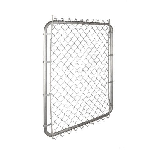 Porte Chaîne 42" x 48" avec Maillage 2" x 11 Ga – Gris