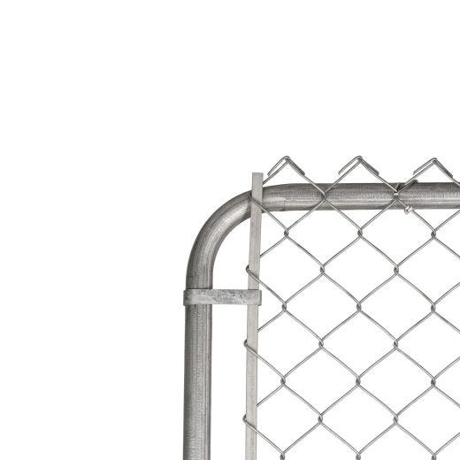 Porte Chaîne 42" x 48" avec Maillage 2" x 11 Ga – Gris