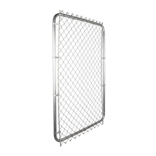42" x 60" Chain Link Gate With 2" x 11 Gauge Mesh – Grey