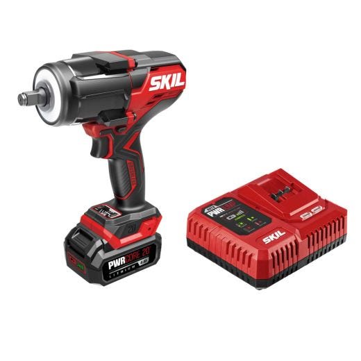 20V Brushless 1/2 Impact Wrench Kit 4Ah Battery And Charger