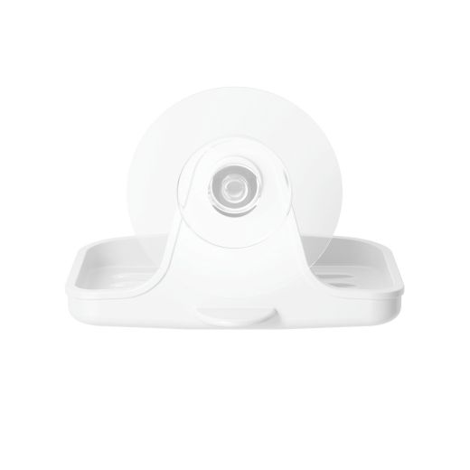White Flex Adhesive Soap Dish