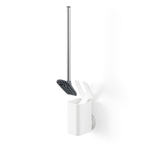Brosse de toilette adhésive Flex blanche