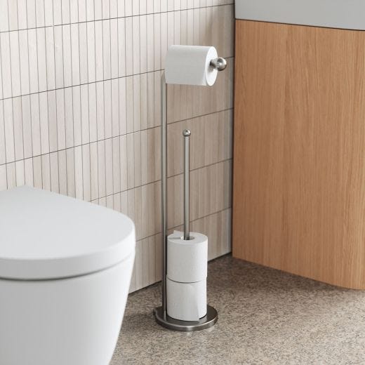 Teardrop Toilet Paper Floor Stand & Reserve