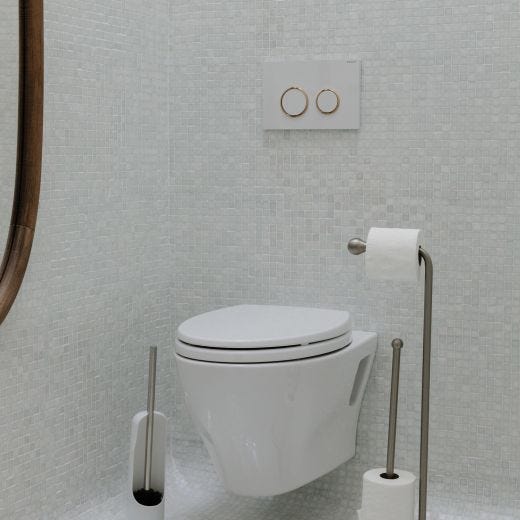 Teardrop Toilet Paper Floor Stand & Reserve