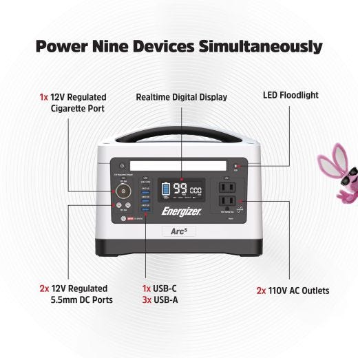 Station Énergie Portable Arc5 500W