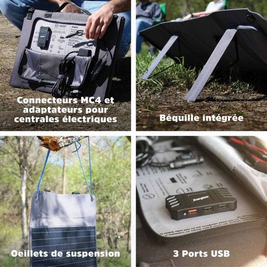 Panneau solaire portable Energizer Arc 120