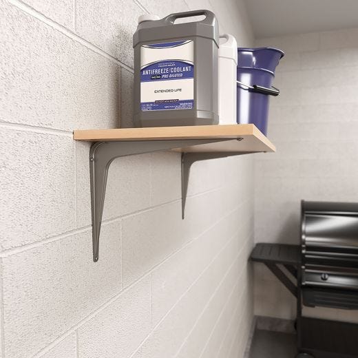 10" x 12" New Powder Coated Utility L-Bracket