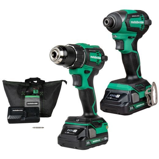 Metabo 18V Cordless Combo 2 Tool Kit