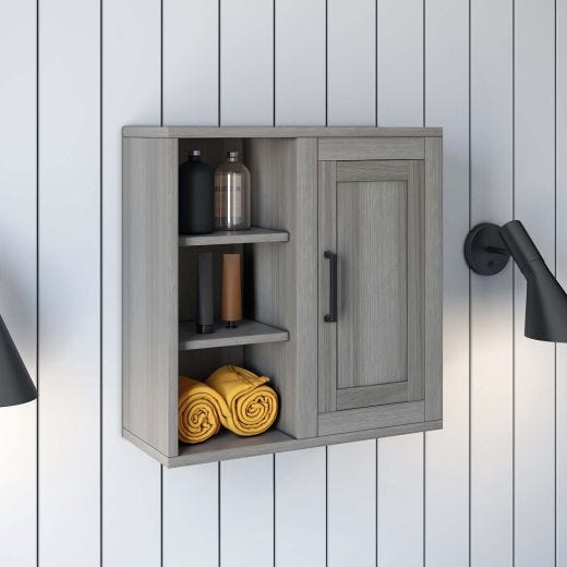 Armoire murale grise à assembler