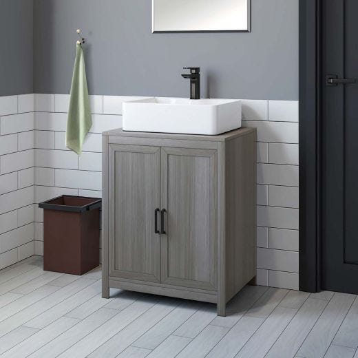 Grey 24" Vanity Ready To Assemble