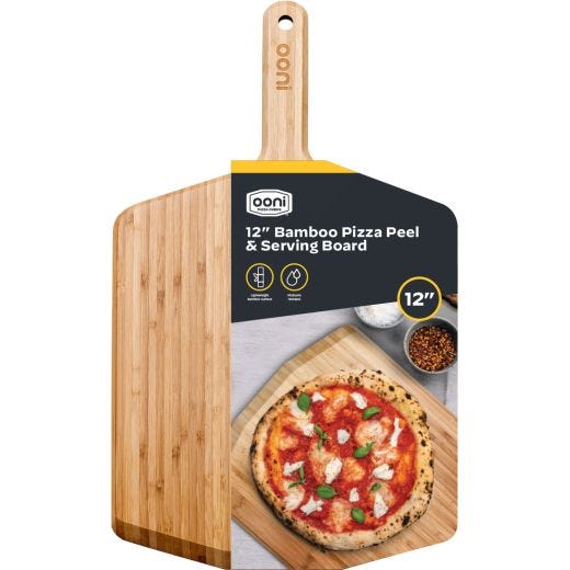 Ooni 12" Bamboo Pizza Peel & Serving Board