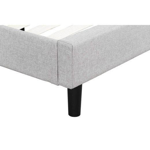 Ann Upholstered Bed Queen in Linen Stone