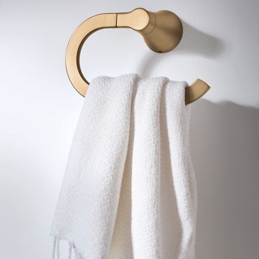 Mikah Towel Ring- Bronzed Gold
