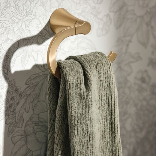 Mikah Towel Ring- Bronzed Gold