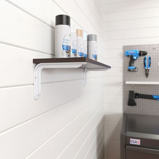 8" Magnum L-Shaped Steel Shelf Bracket