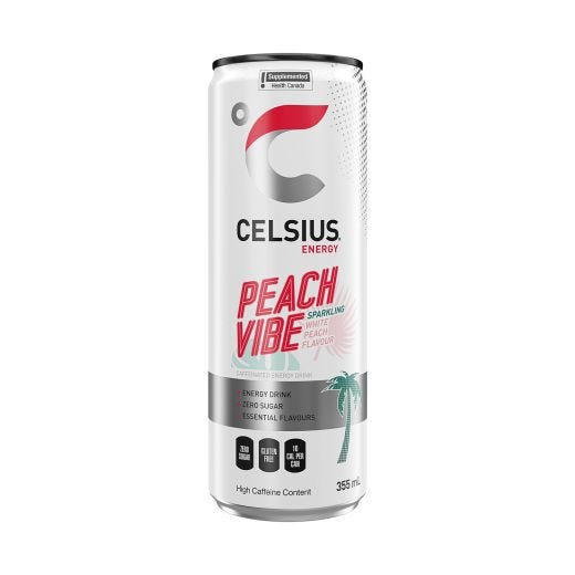 Celsius Peach Vibe 355mL