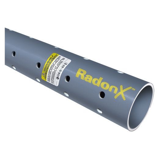 Tuyau d’évent à gaz PVC Sch 40 - Perforé - RadonX