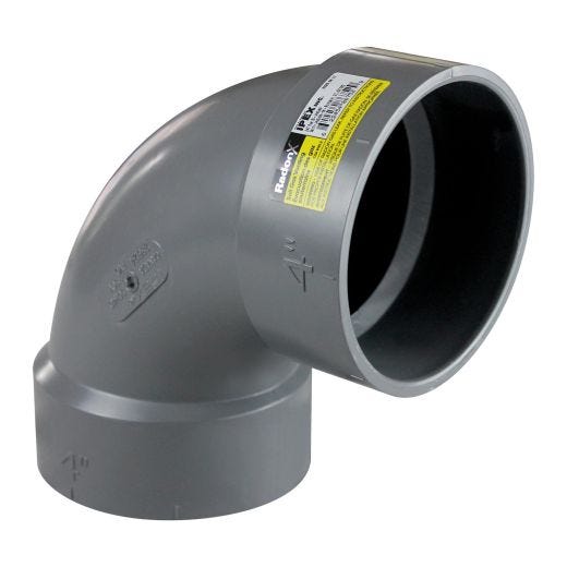 Coude PVC SGV 90D - RadonX