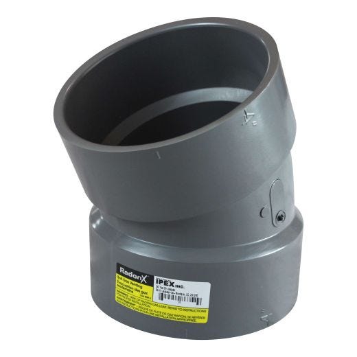 PVC SGV 22 1/2D Elbow - RadonX