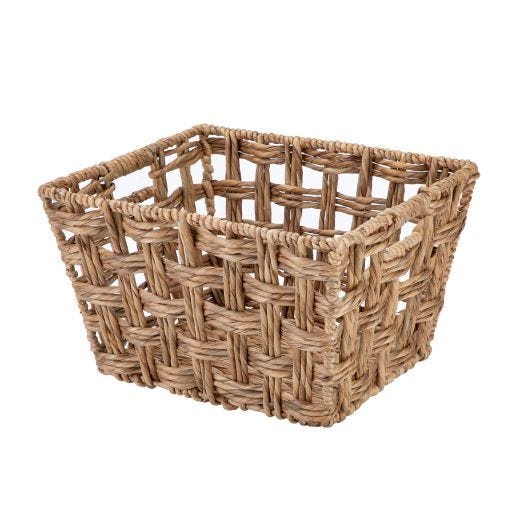 41cm X 34cm Woven Basket With Integrated Handles