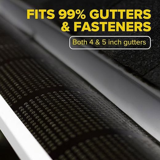 Alurex Rain Gutter Protection - 5" x 20'