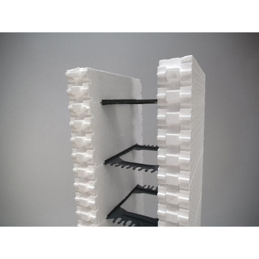 8" Amvic R30 Straight Block ICF
