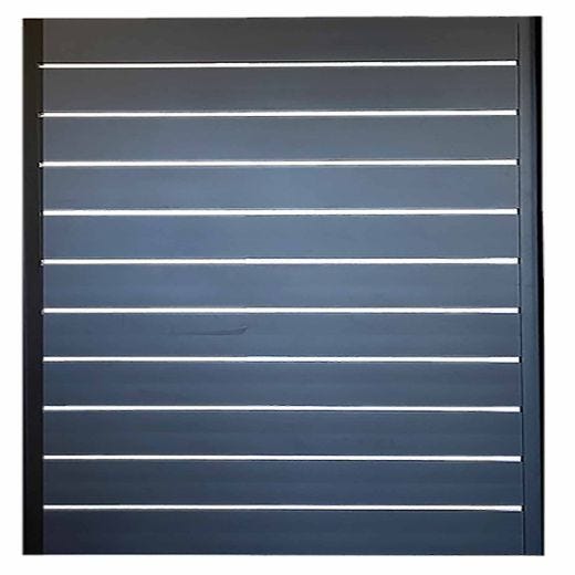 London Gate 40'' x 6' Black Aluminum Privacy Gate
