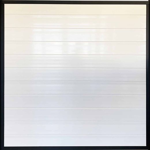 Farmhouse Gate 40'' x 6' White And Black Aluminum Fence Gate