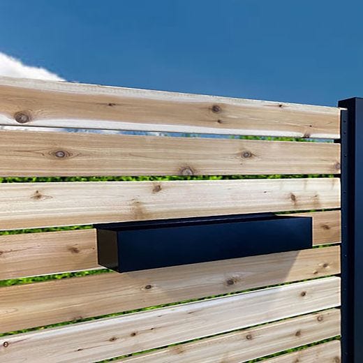 Heavy Duty Black Aluminum Planter For London & Oslo Panels