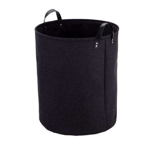 45.7cm Fabric Hamper Solid Black