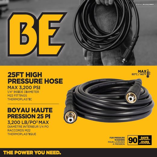 BE 25' Pressure Washer Hose