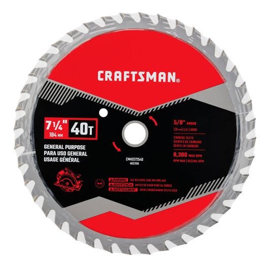 Lame de scie circulaire Craftsman 7 1/4"