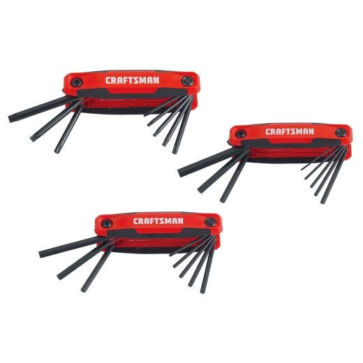 Craftsman Folding Hex Keys Set 25 Keys