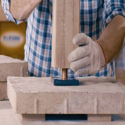 Ancrage de poteau structurel 4x4 - 3,5"x11"