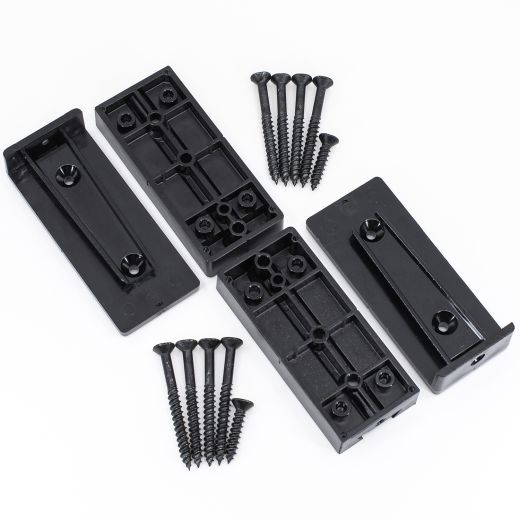 Rail Ombre 2x4 Niveau/Noir - 2/Paquet
