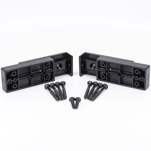 Rail Ombre 2x4 Niveau/Noir - 2/Paquet