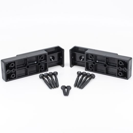 Rail Ombre 2x4 Niveau/Noir - 2/Paquet