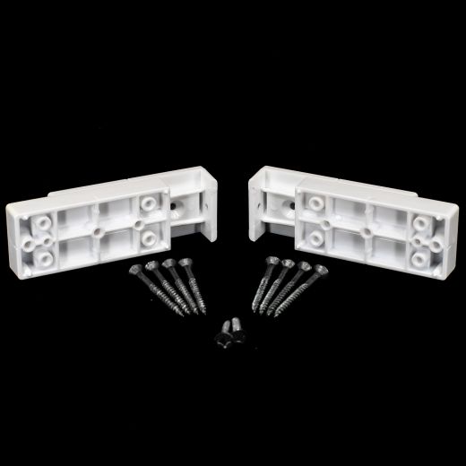 Shadow Rail 2x4 Level/White- 2/Pack